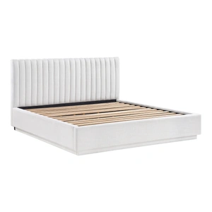 Homelegance Mulvane Polyester Platform Bed, Natural