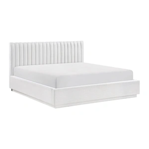 Homelegance Mulvane Polyester Platform Bed, Natural