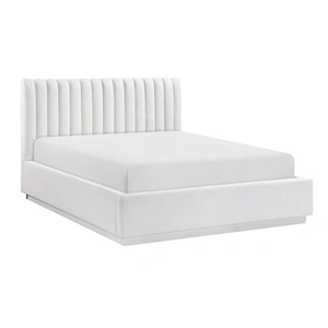 Homelegance Mulvane Polyester Platform Bed, Natural