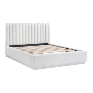 Homelegance Mulvane Polyester Platform Bed, Natural