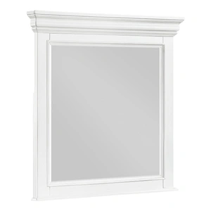 Homelegance York Rectangular Wood Mirror, White