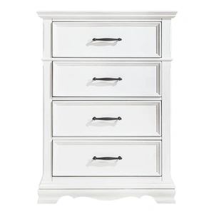 Homelegance York Wood 4-Drawer Chest, White