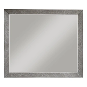 Homelegance Owen Rectangular Wood Mirror, Gray