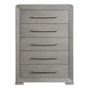 Homelegance Owen Wood 5-Drawer Chest, Gray