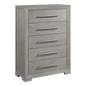 Homelegance Owen Wood 5-Drawer Chest, Gray