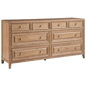 Universal Furniture Weekender Wood Double Dresser w/8 Drawers in Sand Dune