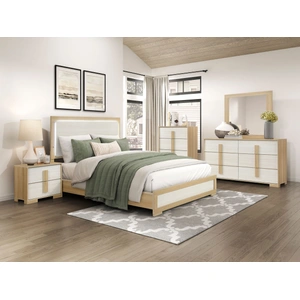 Homelegance Sterling Melamine/Wood 4-Drawer Chest, Natural/White