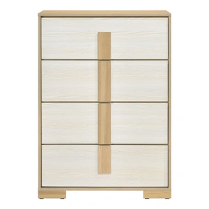 Homelegance Sterling Melamine/Wood 4-Drawer Chest, Natural/White