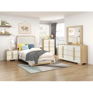 Homelegance Sterling Rectangular Melamine/Wood Mirror, Natural