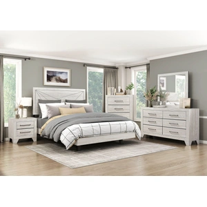 Homelegance Aspen PU Veener/Wood 4-Drawer Chest, Dusty Gray Oak