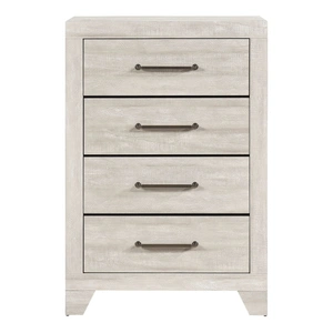Homelegance Aspen PU Veener/Wood 4-Drawer Chest, Dusty Gray Oak
