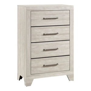 Homelegance Aspen PU Veener/Wood 4-Drawer Chest, Dusty Gray Oak