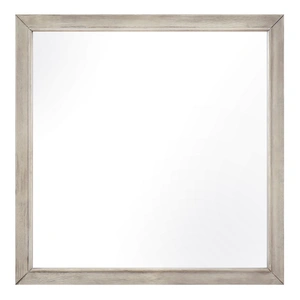 Homelegance Everett Square Melamine/Wood Mirror, Gray
