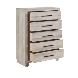 Homelegance Everett Melamine/Wood 5-Drawer Chest, Gray