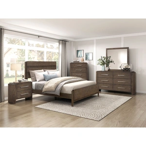 Homelegance Emmett Wood Panel Bedroom Set, Dark Walnut