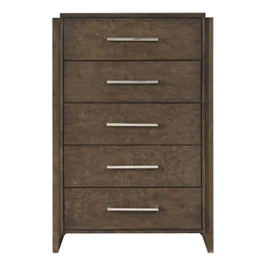 Homelegance Emmett Wood 5-Drawer Chest, Dark Walnut