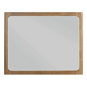 Homelegance Charlotte Rectangular Wood Mirror, Light Brown