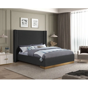 Meridian Furniture Halton Boucle Fabric Bed