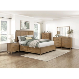 Homelegance Charlotte Rectangular Wood Mirror, Light Brown