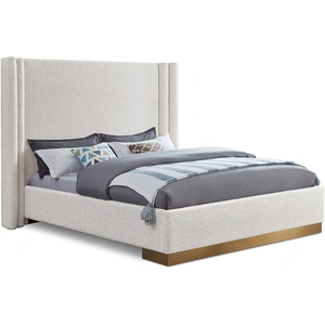 Meridian Furniture Halton Boucle Fabric Bed