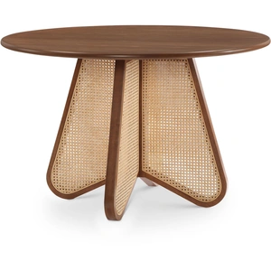 Meridian Furniture Butterfly 48-inch Round Oak Veneer Dining Table