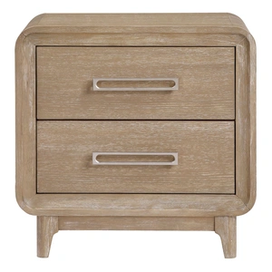 Homelegance Wilshire Wood 2-Drawer Night Stand in Natural
