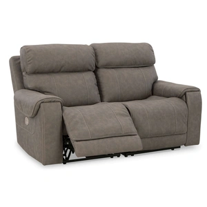 Ashley Furniture Starbot 2-Piece Polyester Power Reclining Sectional Loveseat