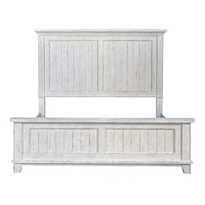 Liberty Furniture River Place White Farmhouse Panel Bed | Liberty Furniture, Riverstone White