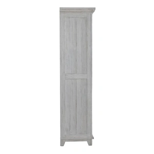 Liberty Furniture River Place Wood Armoire w/2 Doors, Riverstone White & Tobacco