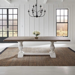 Liberty Furniture River Place Extendable Trestle Dining Room Set | Liberty