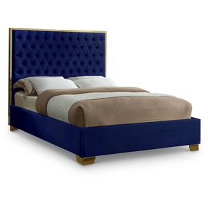 Meridian Furniture Lana Velvet Bed