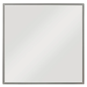 Homelegance Linea Square Wood Mirror, Pearl White