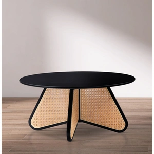 Meridian Furniture Butterfly 38-inch Wood Veneer Coffee Table with Natural Cane