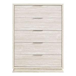 Homelegance Noctis LED Lighting 5-Drawer Chest, Beige