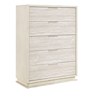 Homelegance Noctis LED Lighting 5-Drawer Chest, Beige