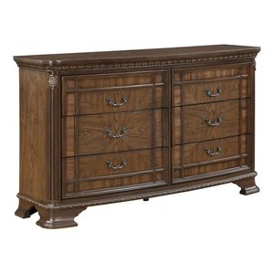 Homelegance Bridgepoint Wood 6-Drawer Double Dresser in Dark Brown