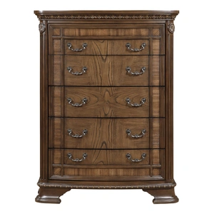 Homelegance Bridgepoint Wood 5-Drawer Chest, Dark Brown
