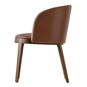 Calligaris Adel Fabric/Wood Customizable Dining Armchair (Set of 4)