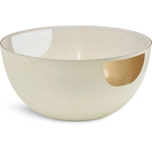 Meridian Furniture Doma 32-inch Round Glass Coffee Table with Metal Base