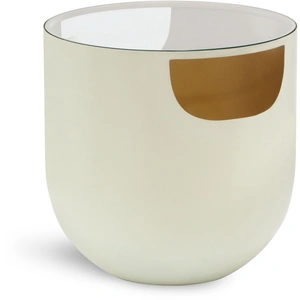 Meridian Furniture Doma 20-inch Round Glass Coffee Table with Metal Base