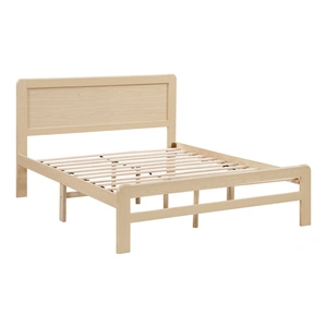 Homelegance Carter Faux Wood Veneer/Wood Platform Bed, Natural