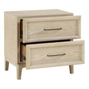 Homelegance Oakmont Wood 2-Drawer Night Stand, Light Brown