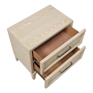 Homelegance Oakmont Wood 2-Drawer Night Stand, Light Brown