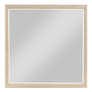 Homelegance Oakmont Rectangular Wood LED Lighting Mirror, Light Brown