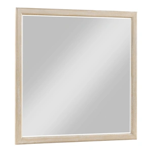 Homelegance Oakmont Rectangular Wood LED Lighting Mirror, Light Brown