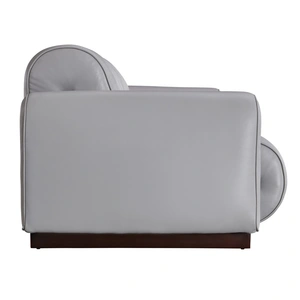 Beverly Hills Furniture Noah Leather Modular Loveseat, Smoke
