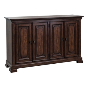 Liberty Furniture Armand Wood Buffet w/4 Doors, Antique Brownstone