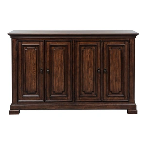 Liberty Furniture Armand Extendable Trestle Dining Set | French Antique, Antique Brownstone