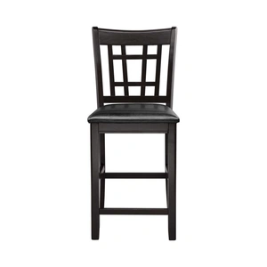 Homelegance Junipero Classic Vinyl/Wood Counter Dining Chair, Dark Cherry (Set of 2)