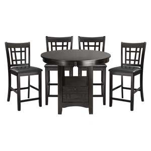 Homelegance Junipero Transitional Counter Dining Room Set, Dark Cherry